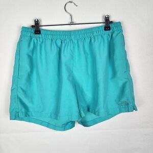 The North‎ Face Women's Teal Athletic Shorts SIZE LARGE